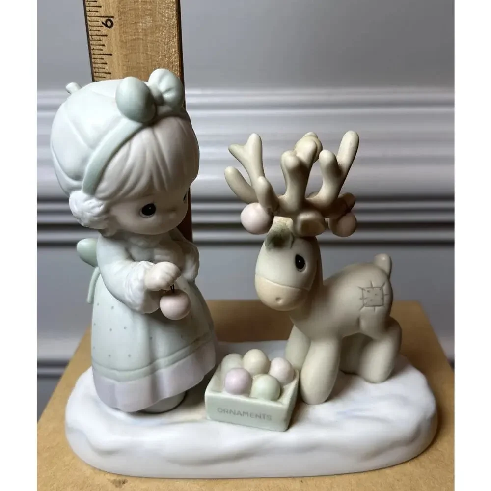 Precious Moments Merry Christmas Deer 522317 Enesco 1989 Box Sam Butcher